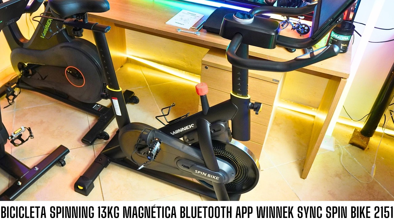 Minha Nova Bicicleta Spinning 13kg Magnética Bluetooth App Winnek Sync Spin Bike 2151
