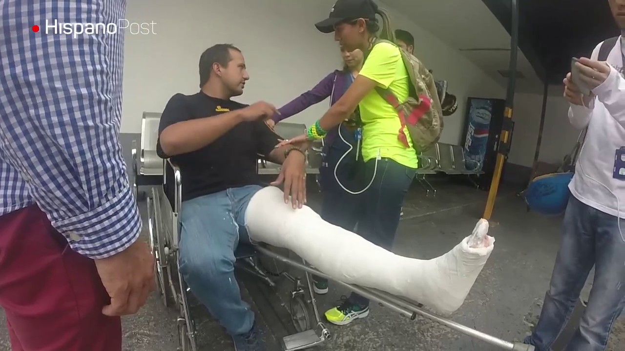 Herido corresponsal de HispanoPost en Caracas por la Guardia Nacional Bolivariana