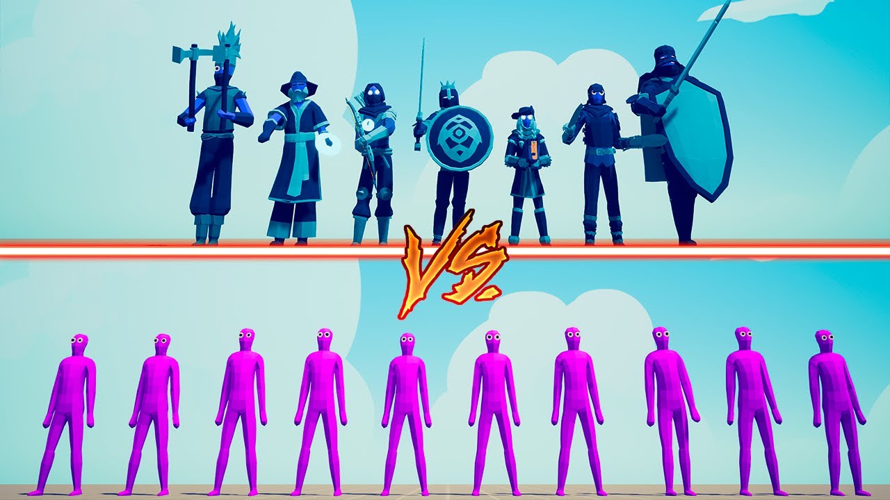 RANDOM WEAPON TEAM vs ICE TEAM - Totally Accurate Battle Simulator | TABS