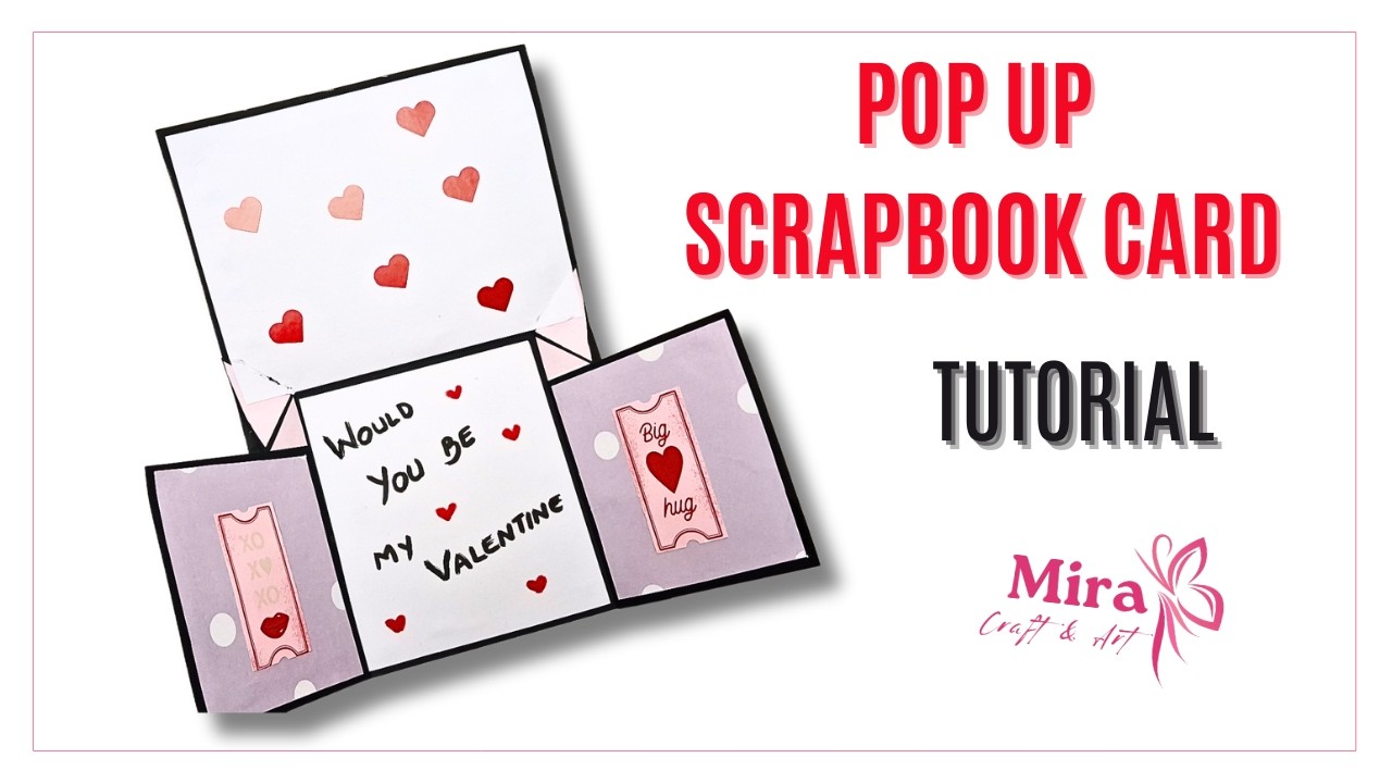 Pop-Up Card 3D di San Valentino | Tutorial Facile e Veloce