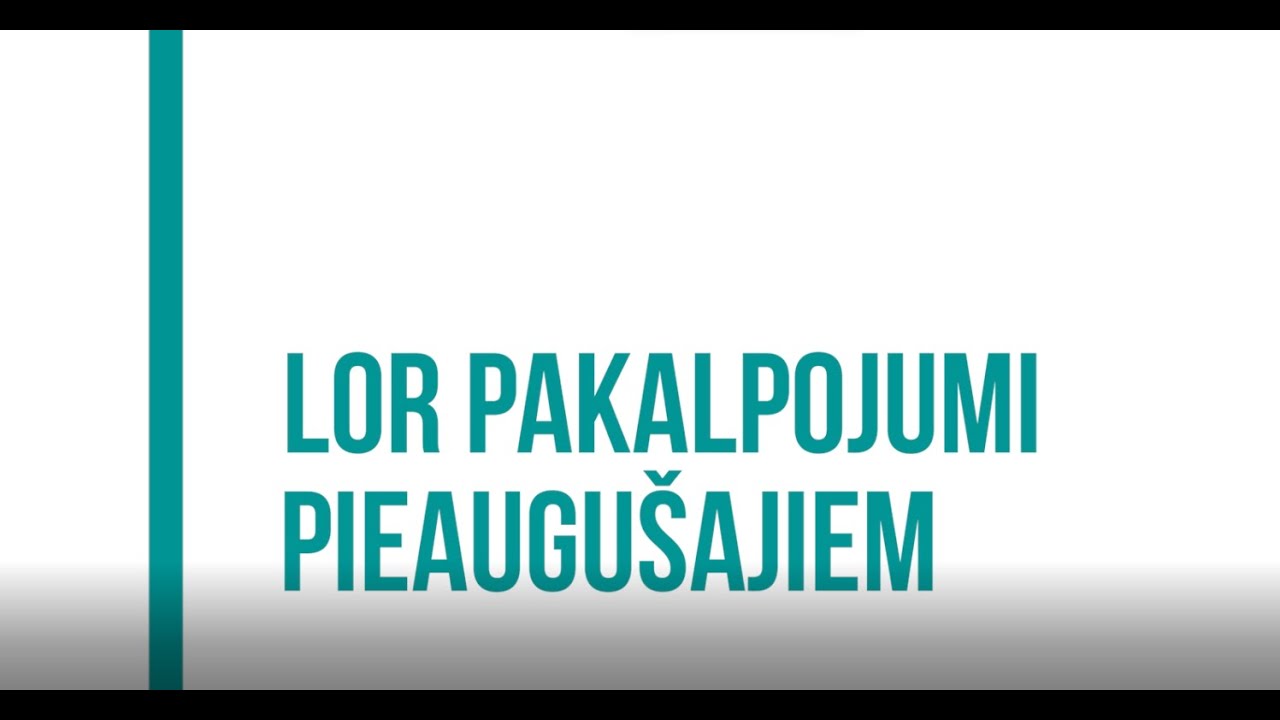 LOR ārsts jeb otolaringologs pieagu&scaron;ajiem