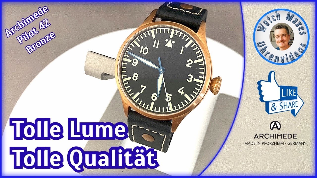Leuchtwunder in Bronze: Archimede Pilot 42 Bronze