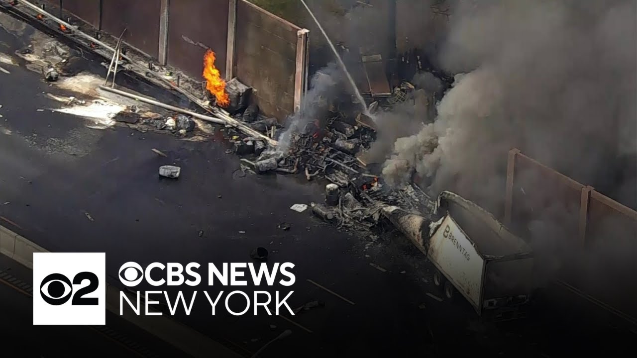 Route 3 closed after truck explosion in Clifton, N.J.