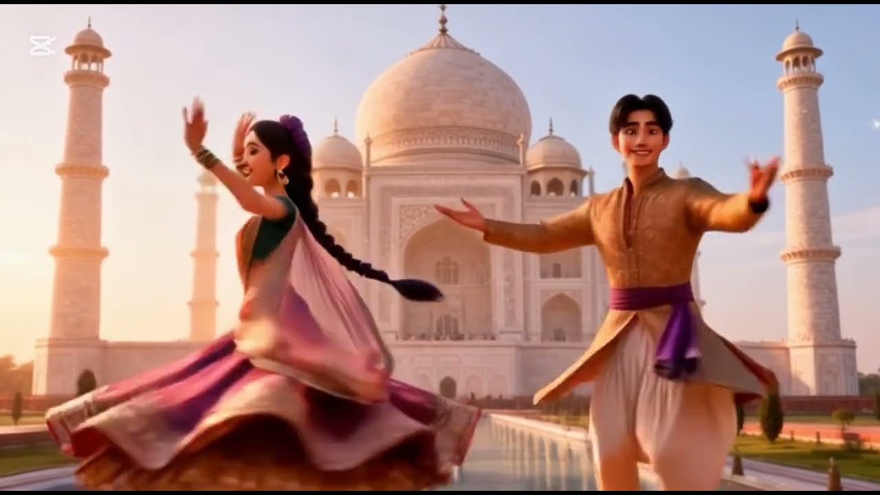 K-POP DEMON HUNTERS: A dance by K-pop stars beside the Taj Mahal.