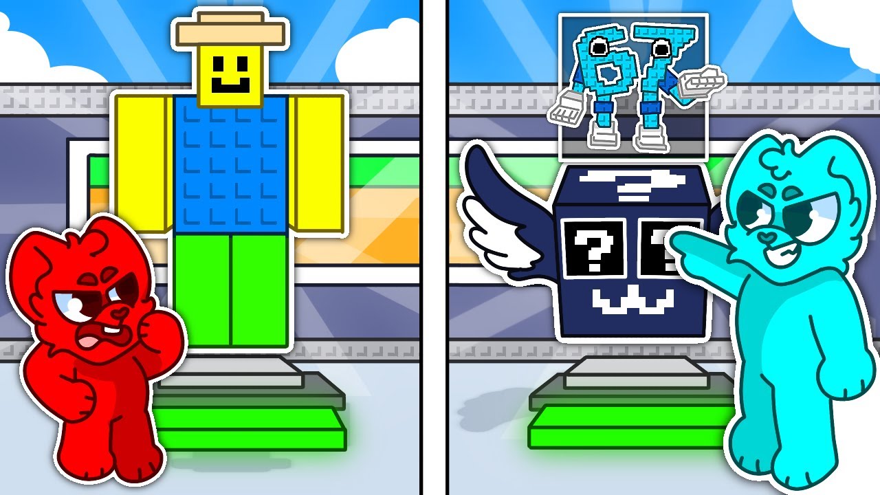 OSZUKUJE w WYŚCIGU LUCKY BLOCK w Roblox!