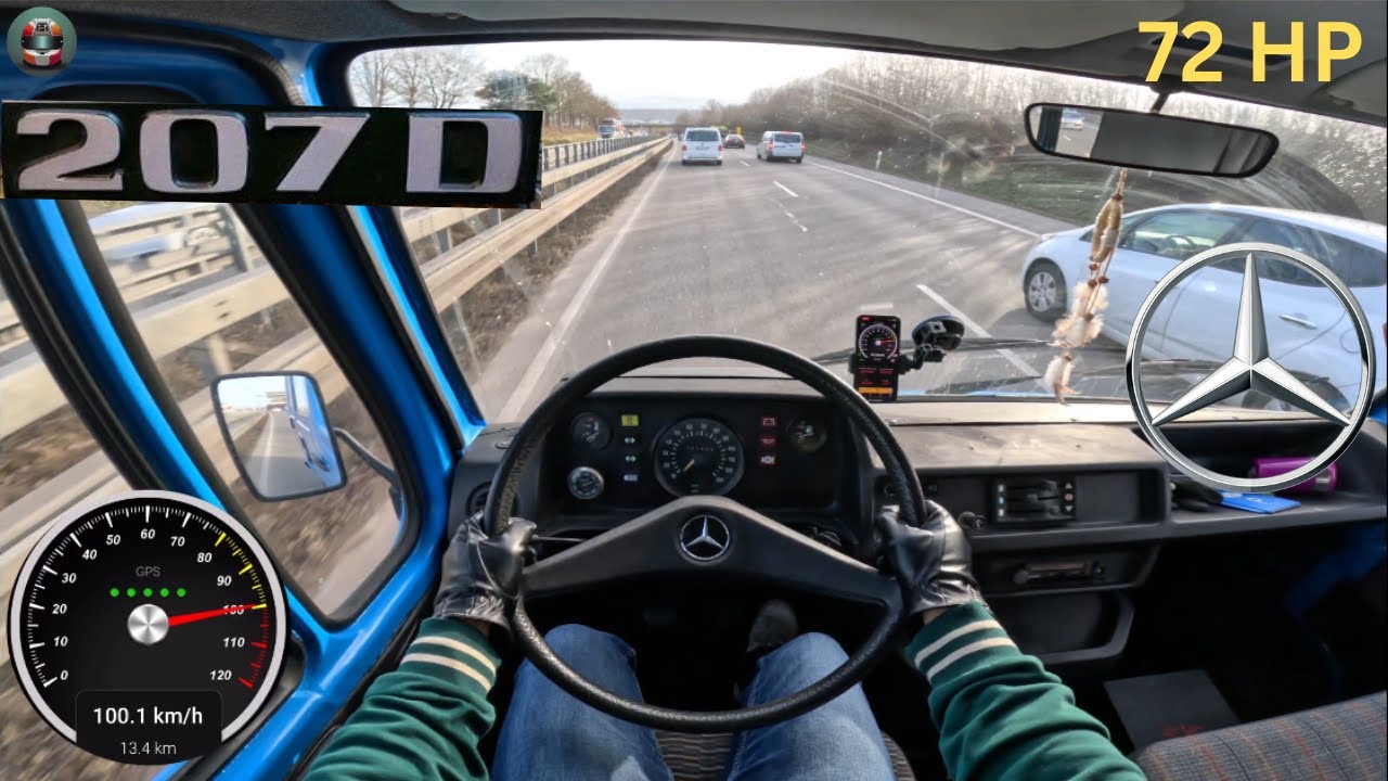 1977 Mercedes Benz 207D || 72HP || TOP SPEED