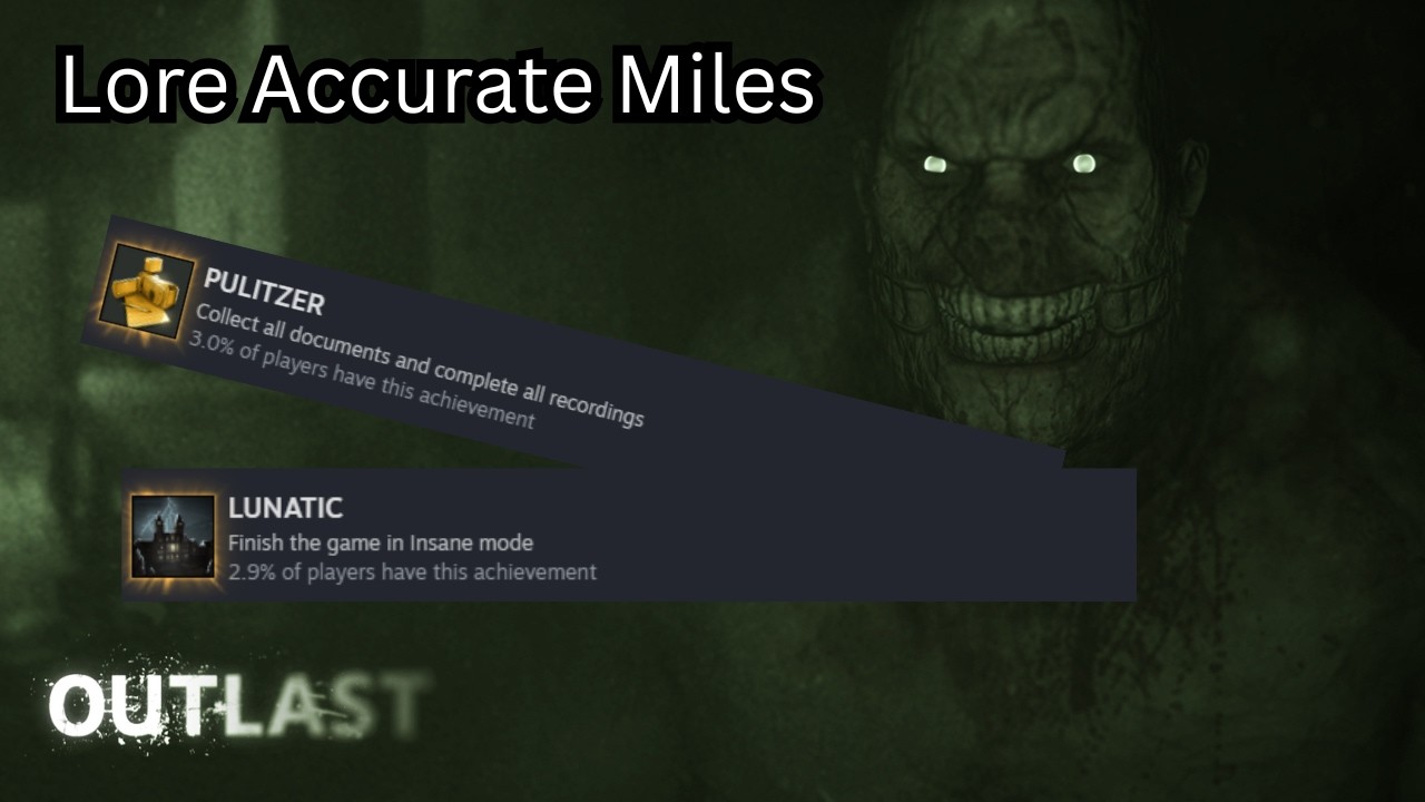 Can I beat Outlast while Playing as Lore Accurate Miles?