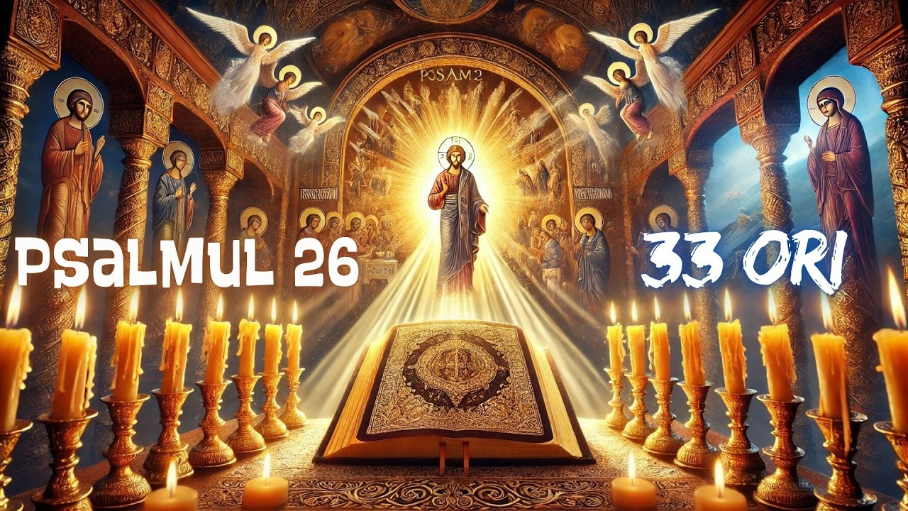 ✨ Psalmul 26 Repetat de 33 de Ori: Rugăciunea pentru Protecție și Liniște 🙏🕊️
