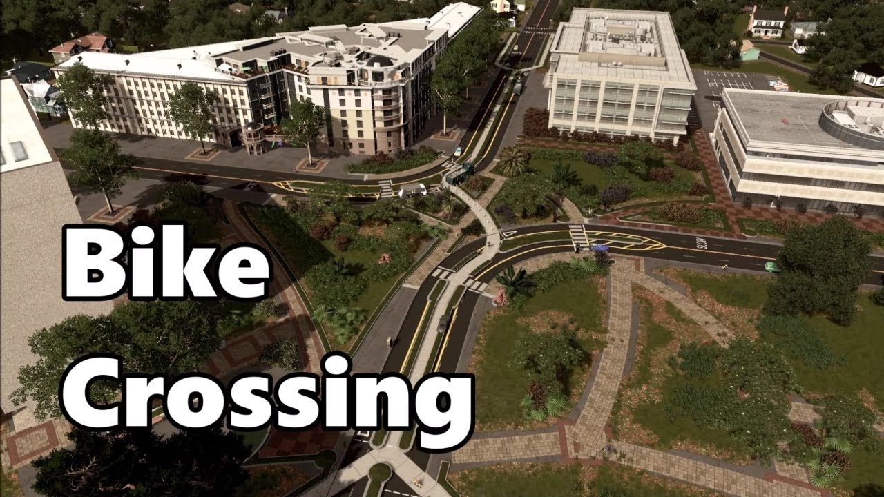Cities Skylines: Building a Bike Crossing