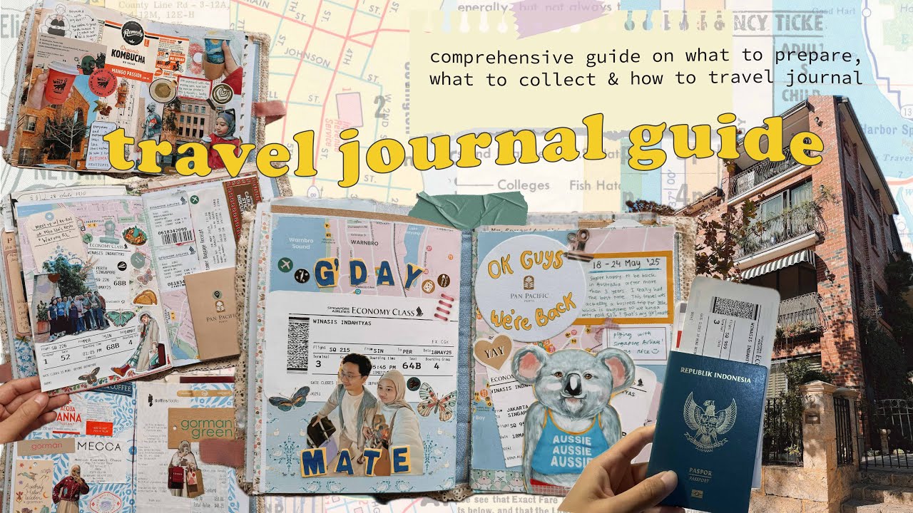 how i travel journal: my process, tips & creative ideas ✿ easy travel journaling guide