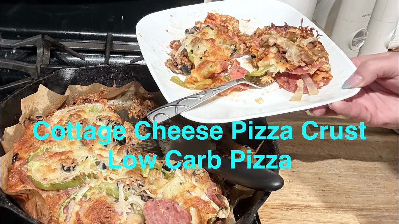 Low Carb Pizza With A Cottage Cheese Crust 