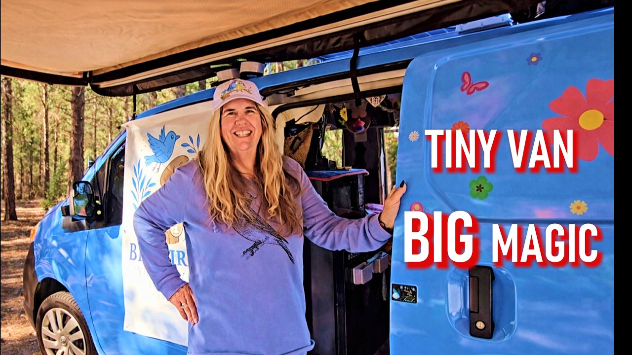 Tiny Van Expands Into a HUGE Butterfly Campsite 