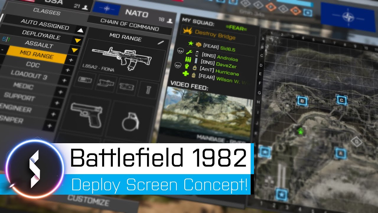 Battlefield 1982 - Deploy Screen Concept