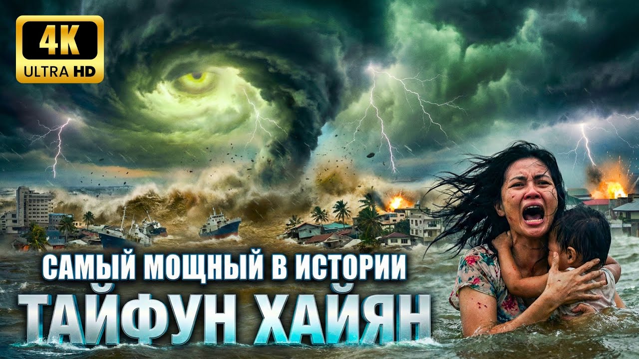 Тайфун Хайян (2013): Самый мощный, обрушившийся на сушу | Воссоздано с помощью ИИ