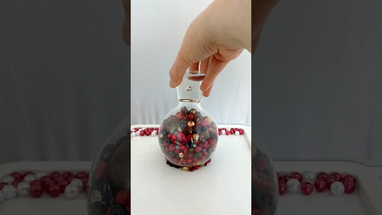 ASMR Bead Tower Fall in Reverse #oddlysatisfying #beadsandthings