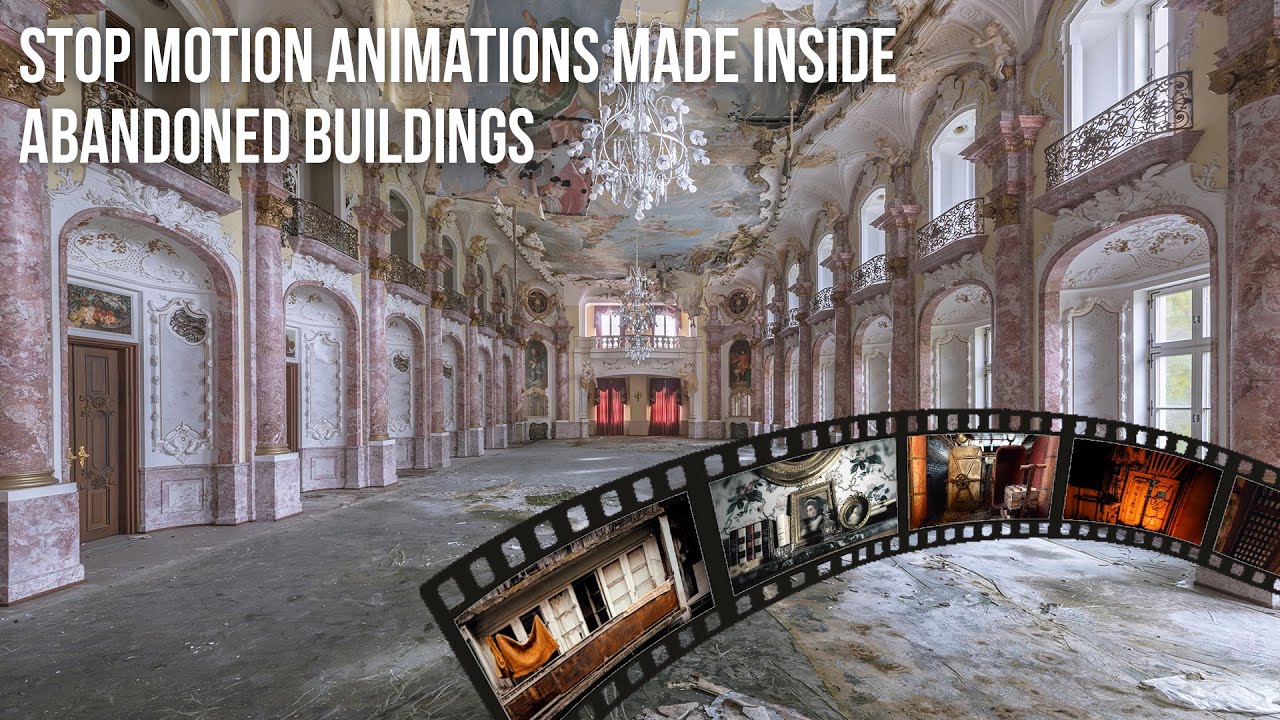 Stop motion animations made in abandoned buildings