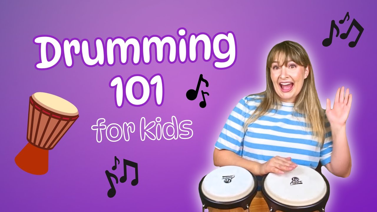 Learn Beginning RHYTHM and DRUMMING for Kids | Drumming Craft | Music with Jukie Davie!