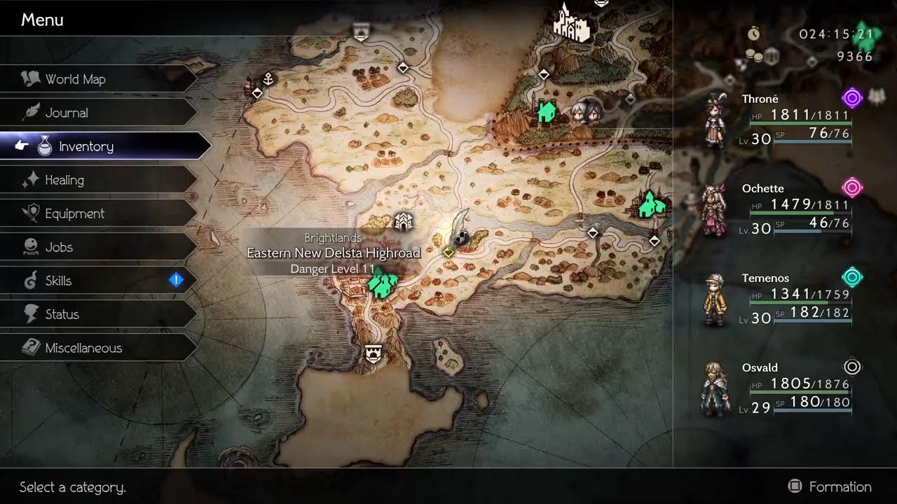 Recruiting Castii and doing more story quests - Octopath Traveller II