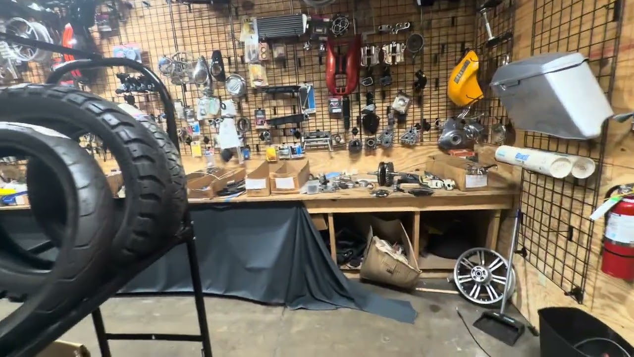 Lots of motorcycles parts at hellfighters 