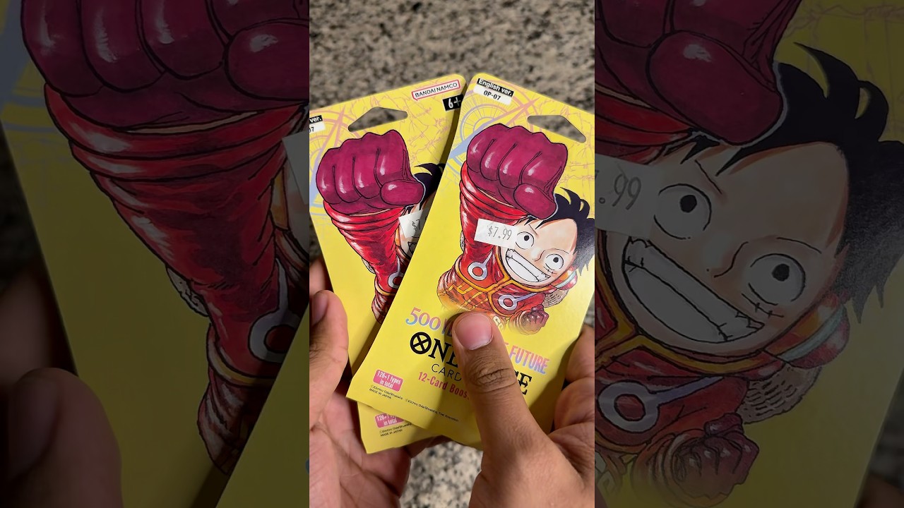 This yellow looks amazing 🤩 #onepiececardgame #onepiececardopening #onepiecetcg #onepiece #op07