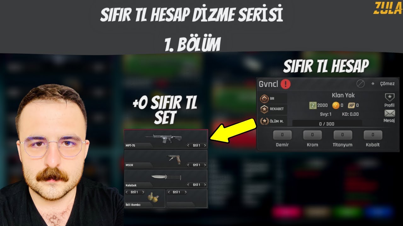 SİZCE DİZİLİR Mİ SIFIR TL HESAP DİZME SERİSİ 1.BÖLÜM ZULA