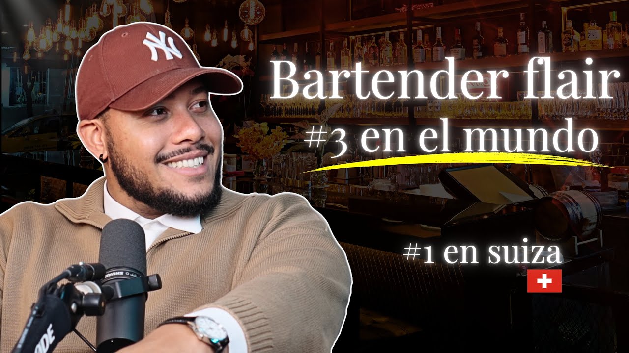 El bartender flair #1 en Suiza es latino 🇨🇺