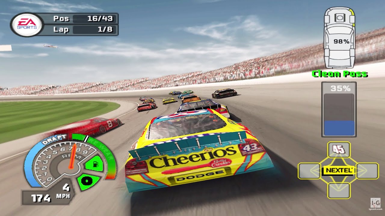 NASCAR 07 - PS2 Gameplay (4K60fps)