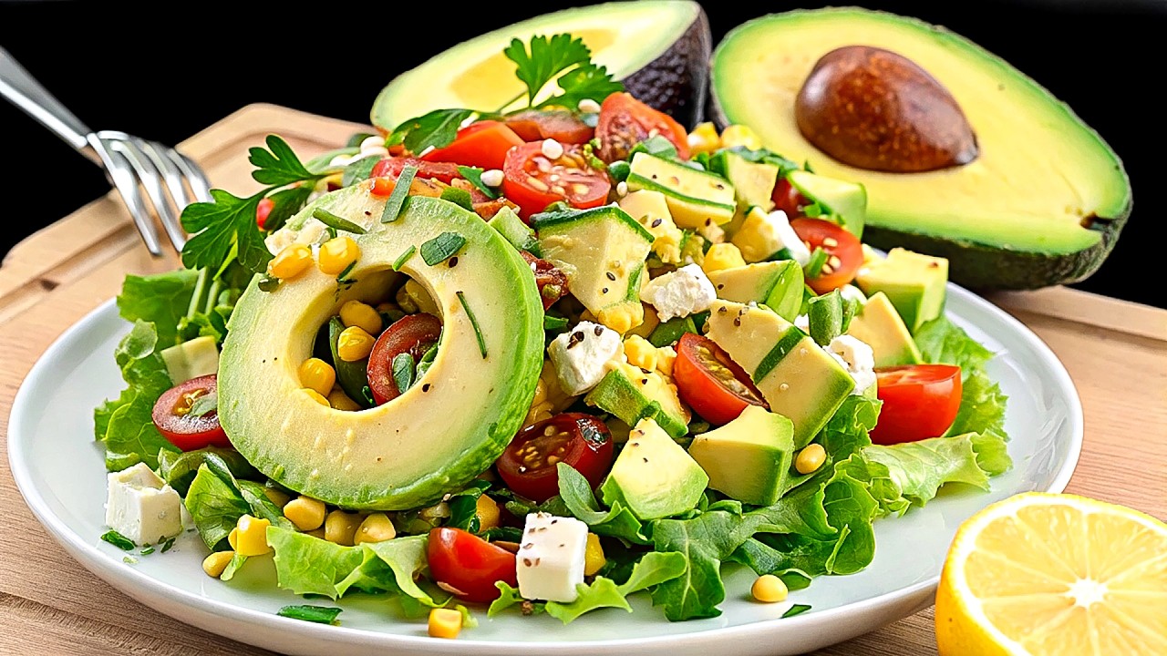 Gesundes Keto Avocado Salat in 5 Minuten! Verlieren Sie schnell 20 kg! Essen Sie Tag und Nacht.