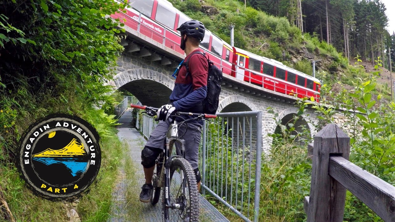 ALL ABOARD THE BERNINA EXPRESS | Mountain Biking Bernina to Poschiavo, Switzerland