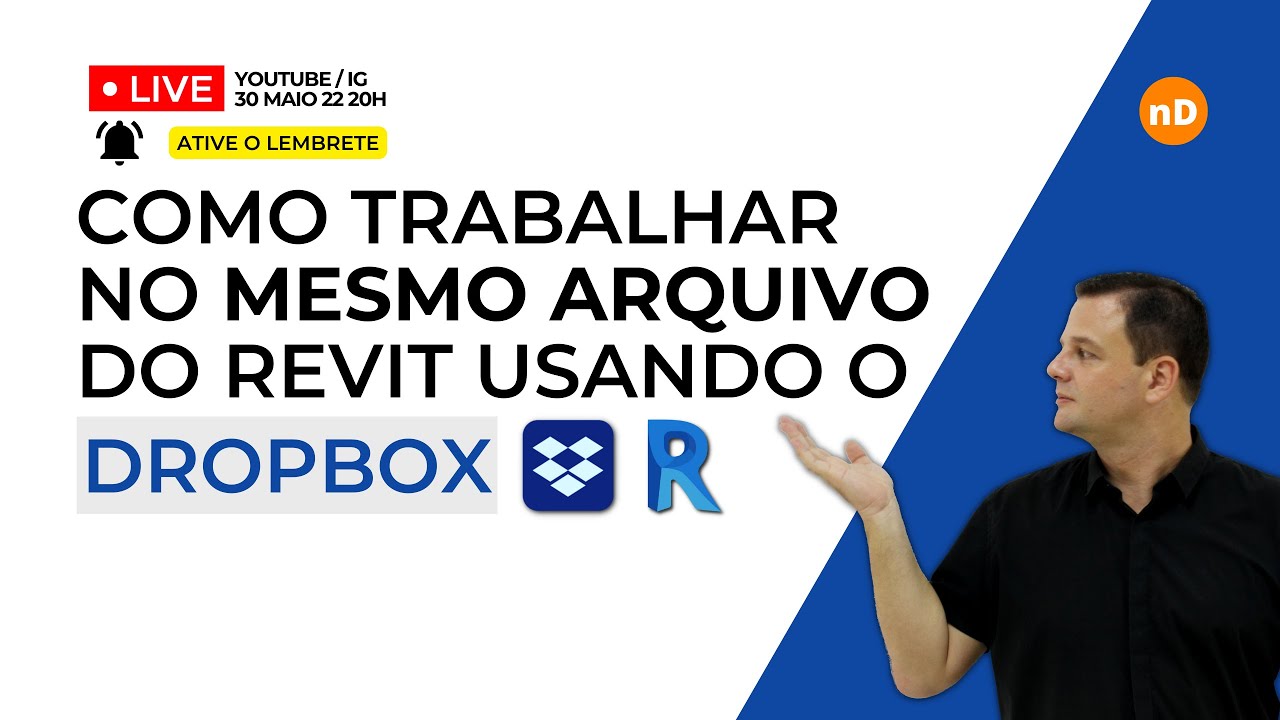 Como trabalhar no mesmo arquivo do Revit usando o DROPBOX - Aula Tutorial completo