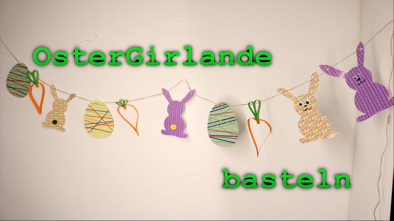 Ostergirlande zum selber basteln