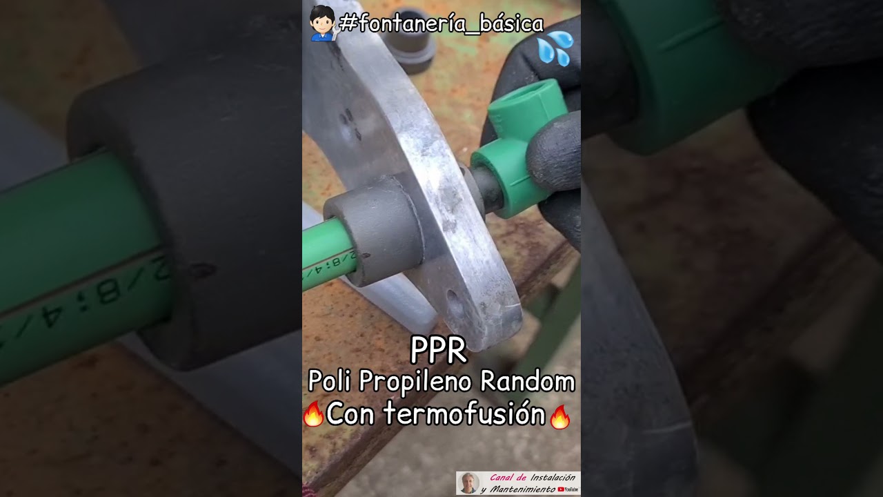 🧑🏻&zwj;🔧💦Hasta el final 💪. PPR por termofusi&oacute;n. #fontaner&iacute;a_b&aacute;sica