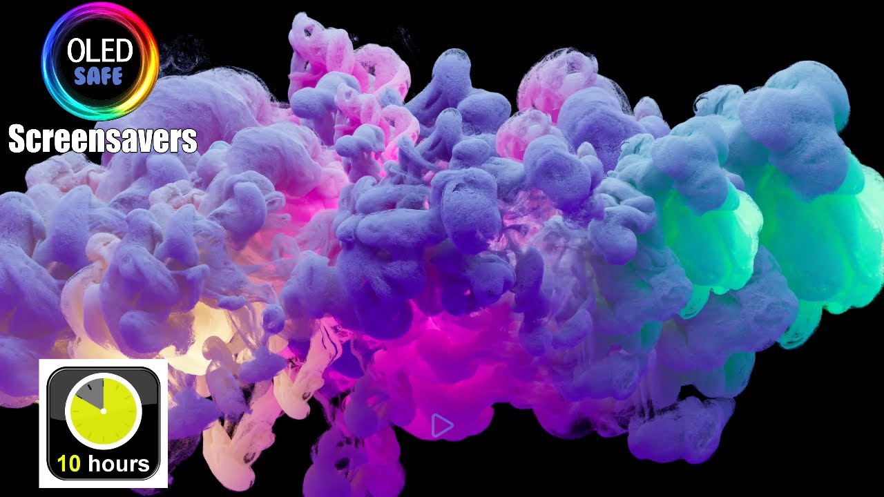 Multicolored Explosions - 10 Hours - 4K - OLED Safe