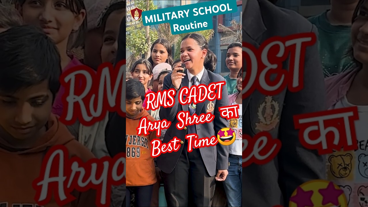 RMS Girl Cadet Arya Shree's👧Life At Military School Chail⚔️#proud #girl #motivation #militaryschool