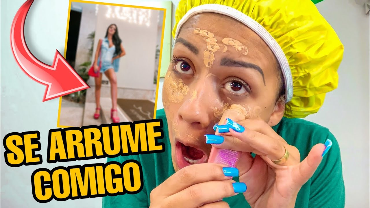 SE ARRUME COMIGO PRO NATAL *LOOK, CABELO E MAKE* 😱🔥
