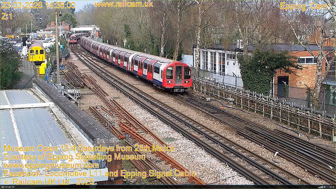 Epping Signal Cabin, Epping Essex, UK - London Underground Central Line | Railcam LIVE