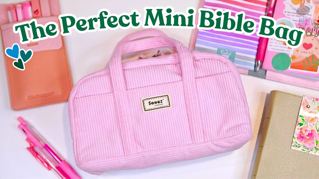 what's in the tiny bible bag i'm obsessed with 💖