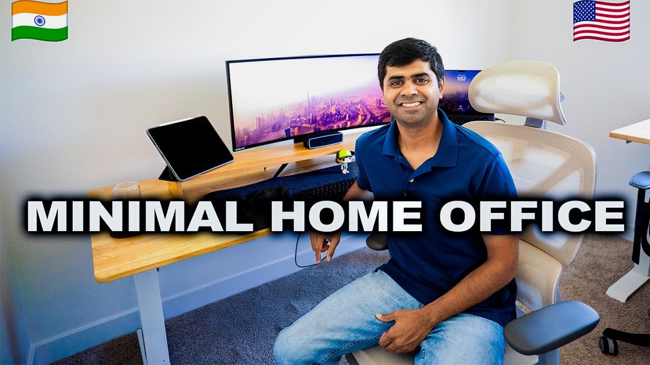 Minimal Home Office Setup That Actually Works! INDIAN IN AMERICA | Indian Home Office Setup In USA