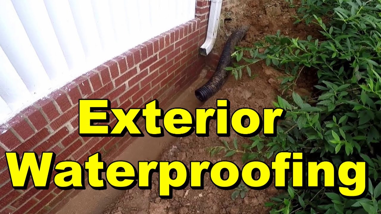 Exterior Waterproofing -  Seal Wall with Liquid Rubber