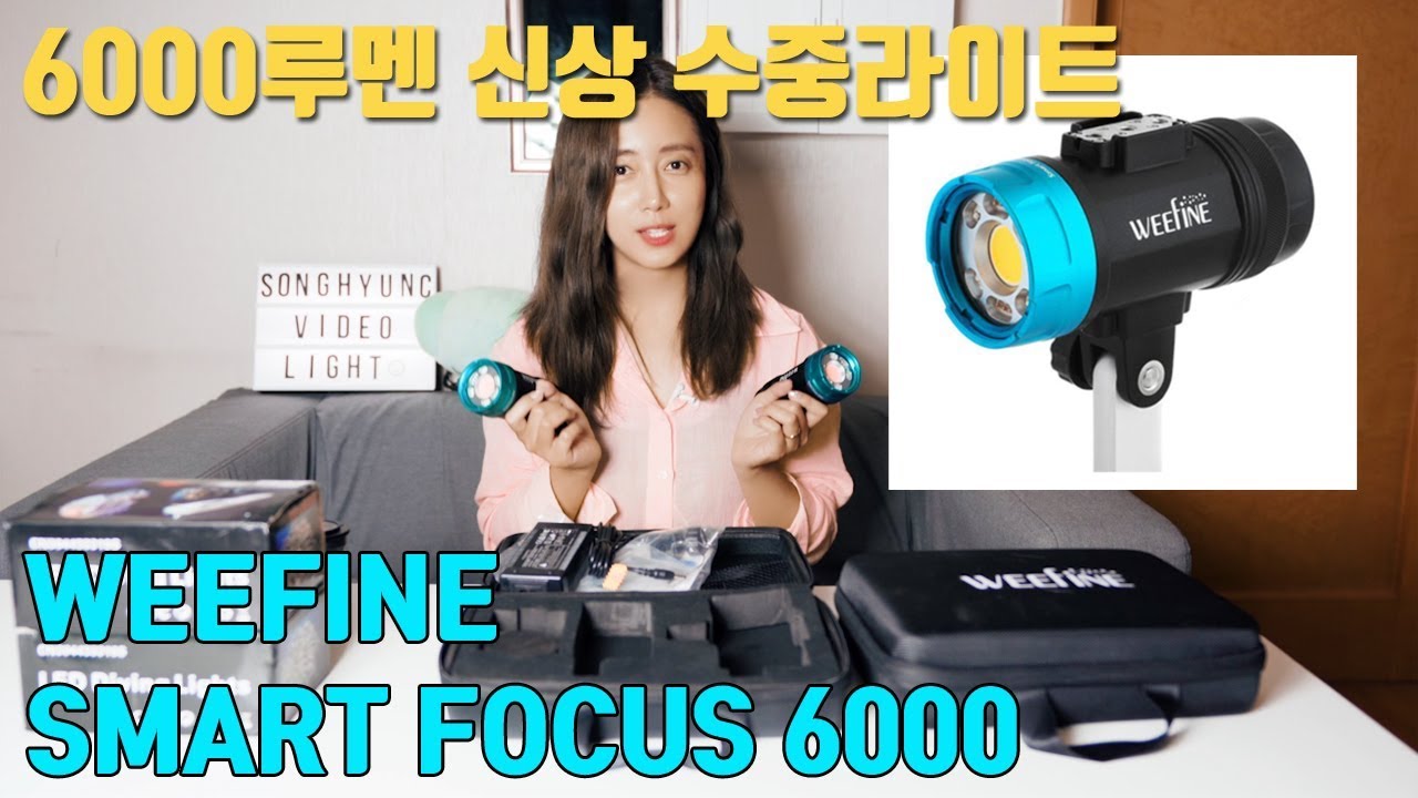 [신상 수중라이트] WEEFINE SMART FOCUS 6000 수영장 테스트!