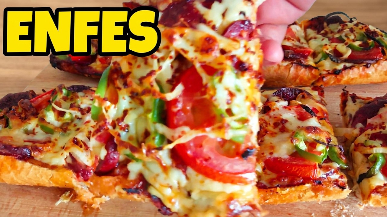 ENFES BİR TARİF DAHA BAYAT EKMEKTEN PİZZA TARİFİ - Bayat Ekmekten Pizza Tarifi