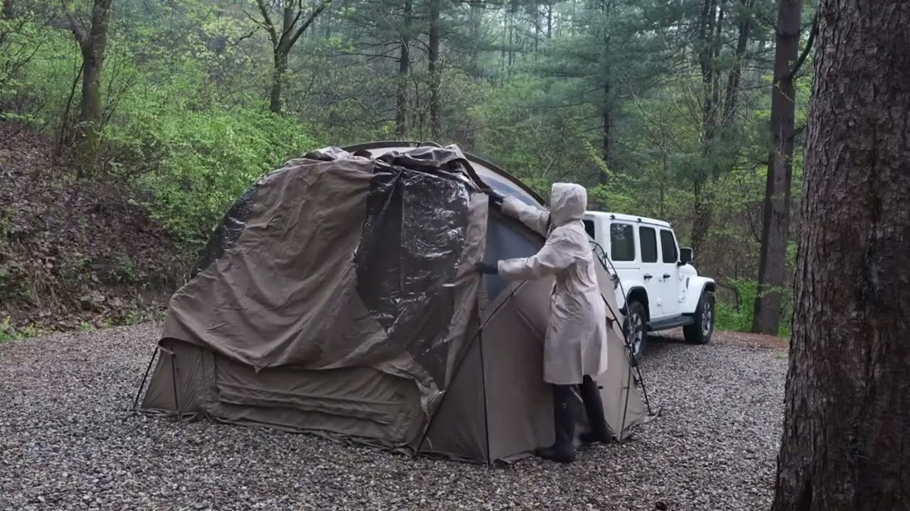 **Solo Girl Camping Alone in the Wild | Peaceful Forest Adventure**