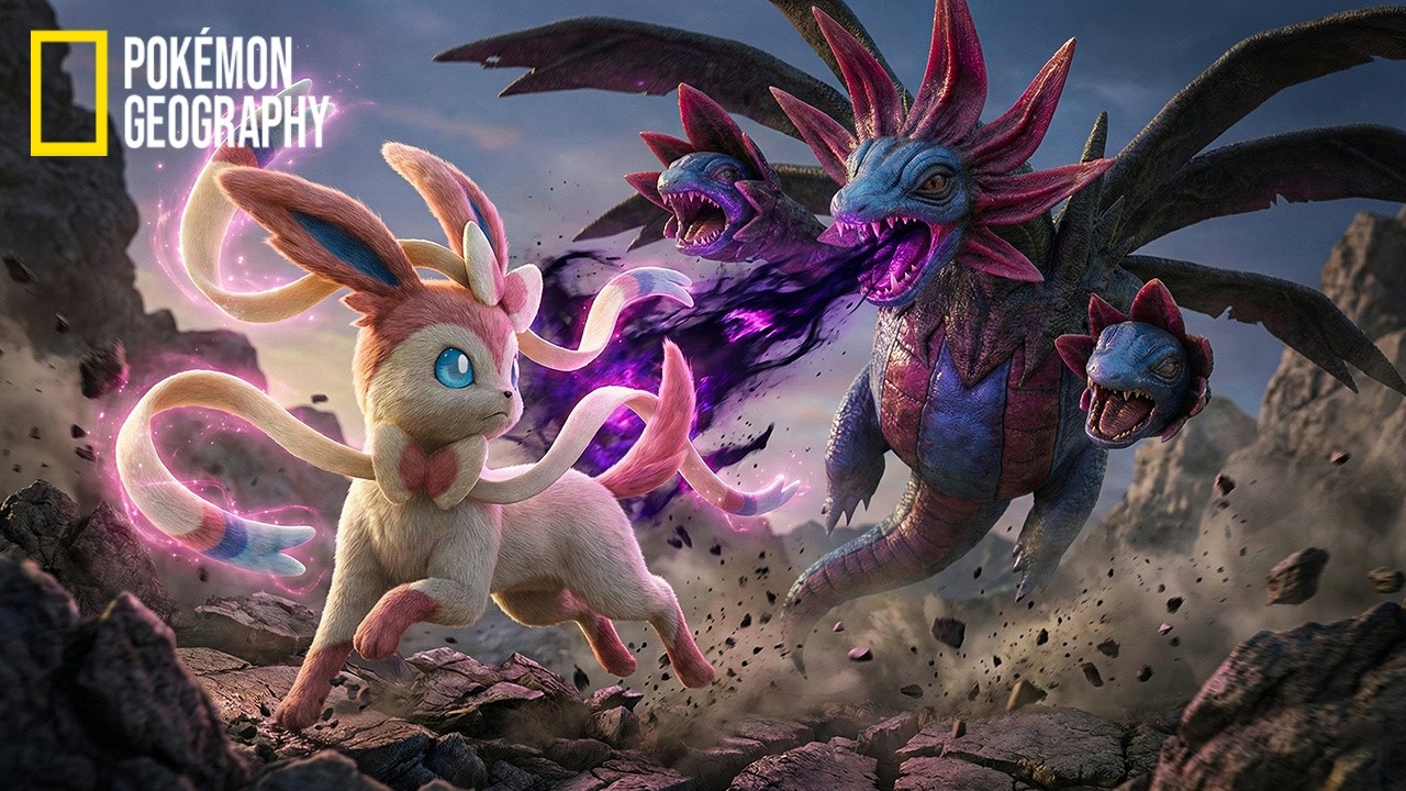 Pokemon In Real Life | NatGeo: Sylveon vs. Hydreigon | The Pixie and the Hydra (Reimagined With AI)