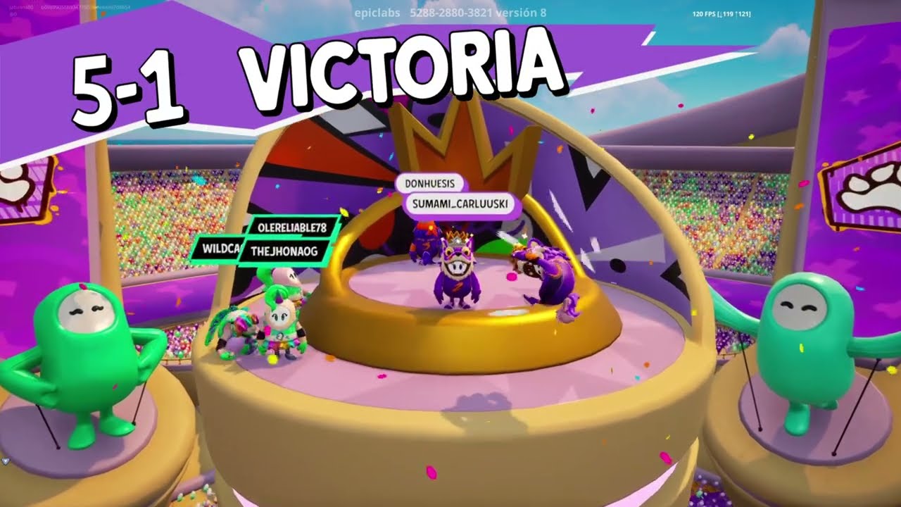 Fall Guys. Crown Jam. Fortnite. (PS5).