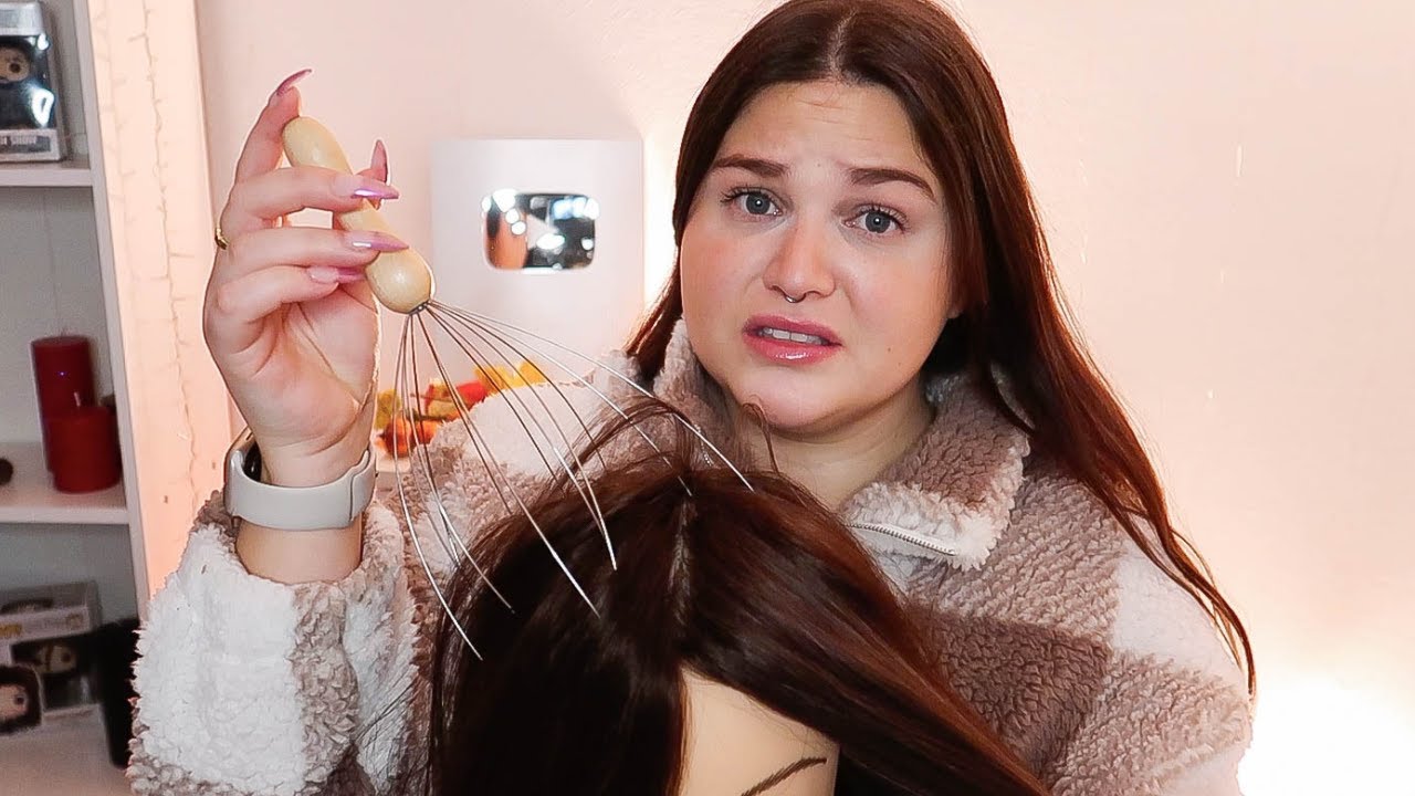 ASMR POV : Ta COIFFEUSE PESTE te fait un massage crânien