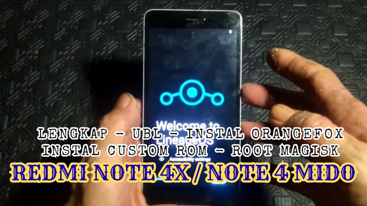 NON UBL...!!! Lengkap Instal ROM LineageOS Android 13 Redmi Note 4 / Note 4x Mido