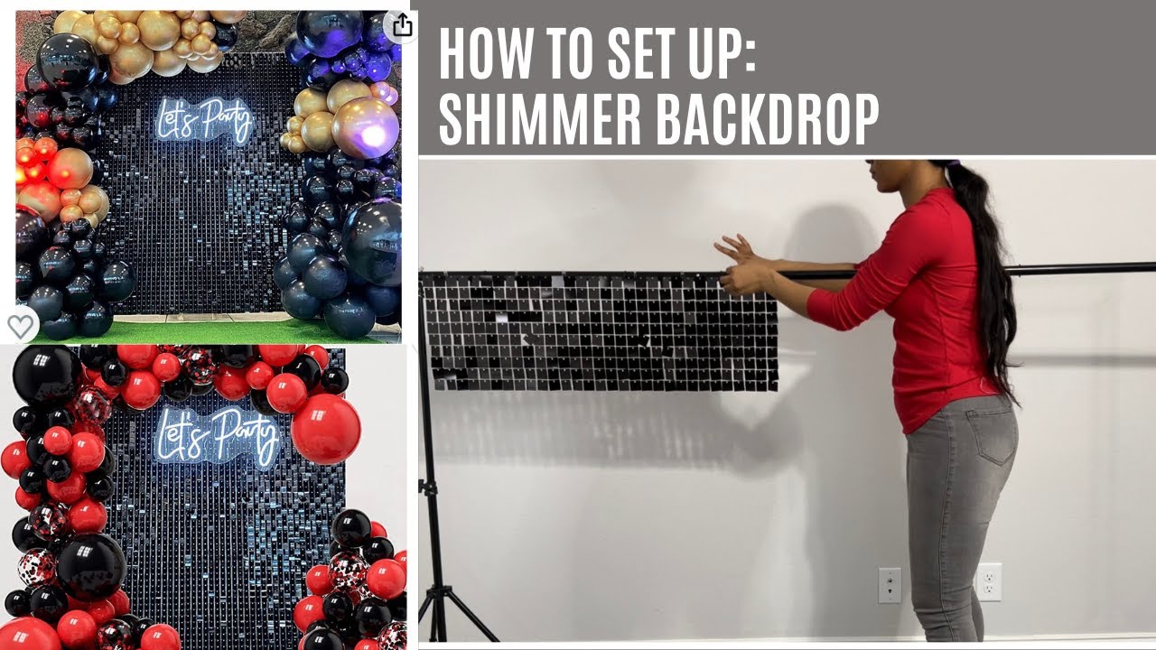 HOW TO SETUP AMAZON SHIMMER WALL BACKDROP.