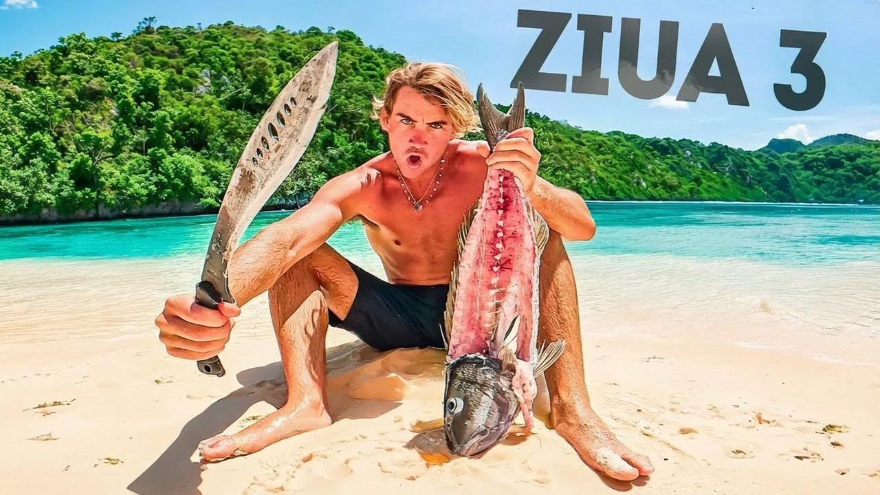 3 zile mănânc doar ce prind pe o insulă pustie