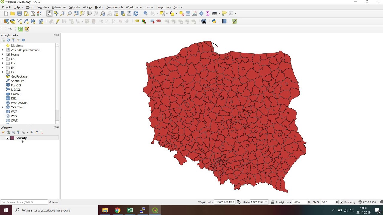 QGIS - pierwsza mapa (kartogramy)