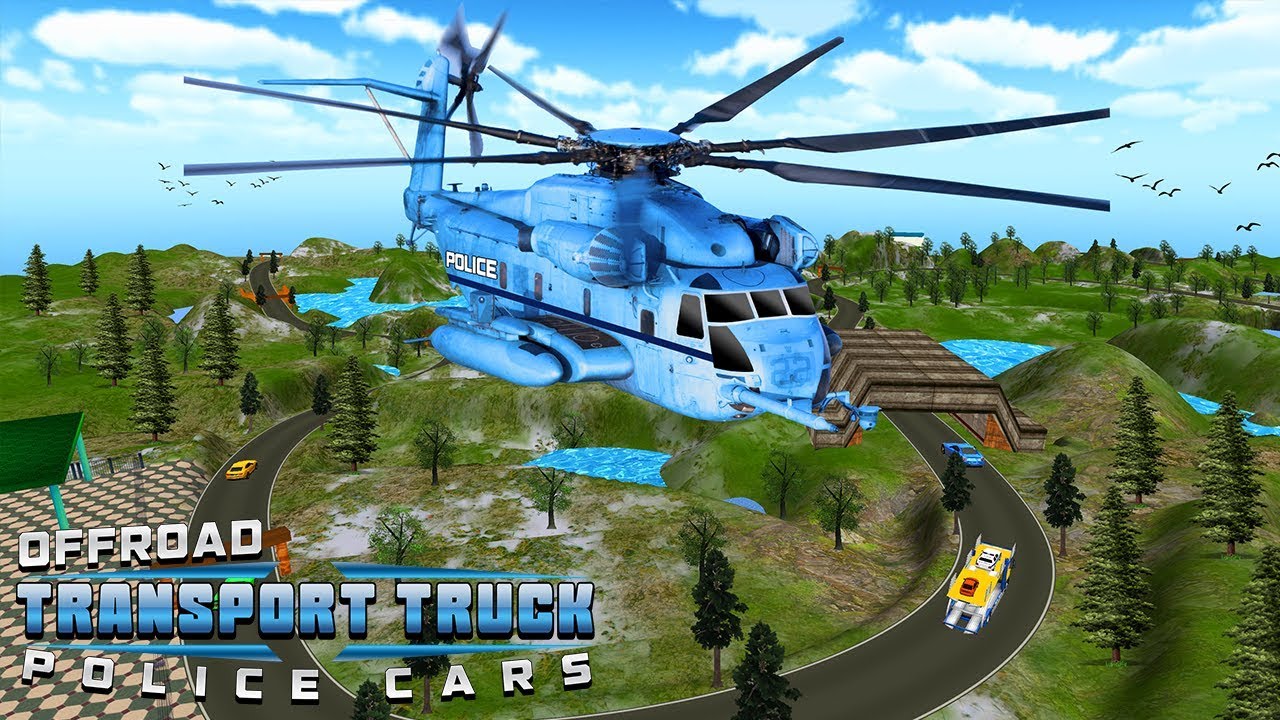 Offroad Transport Truck Police Cars